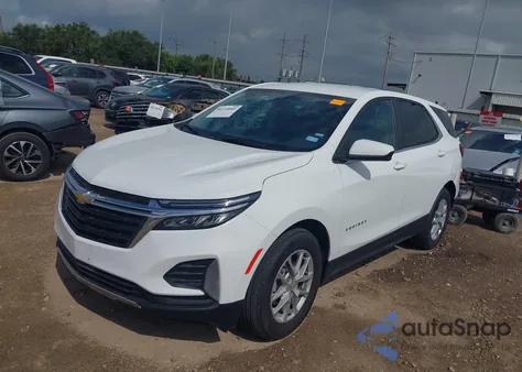 2023 Chevrolet Equinox Fwd Lt из США, поврежденный, VIN 3GNAXKEG7PS180847